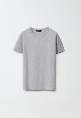 Fabiana Filippi Jersey T-shirt, pebble grey PINK JED224F278SK000000