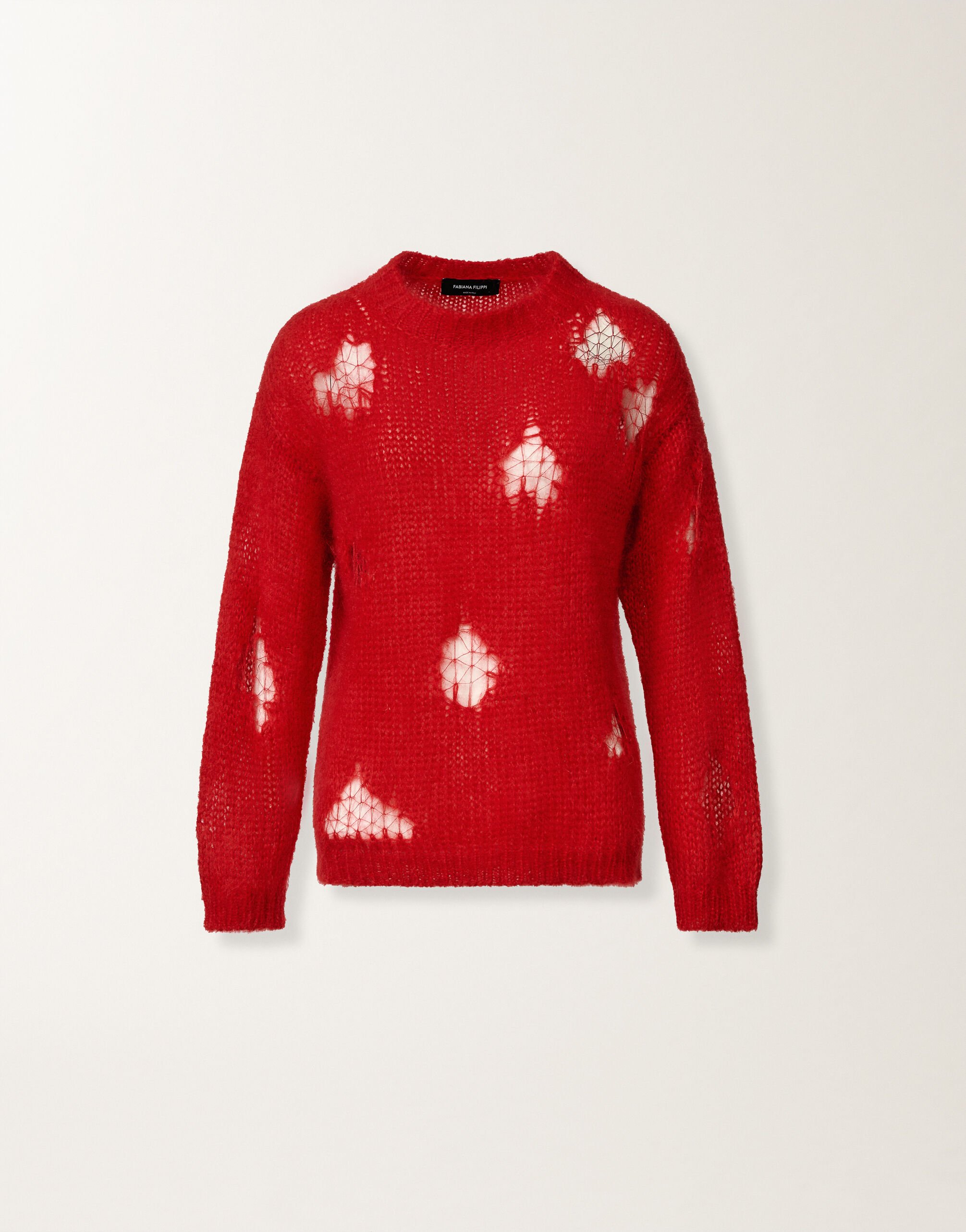 Fabiana Filippi Mohair sweater, lacquer Red MAD225F512L6330000