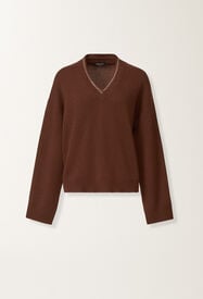 Fabiana Filippi Maglia in Platinum, ebano Marrone MAD225F467L5170000