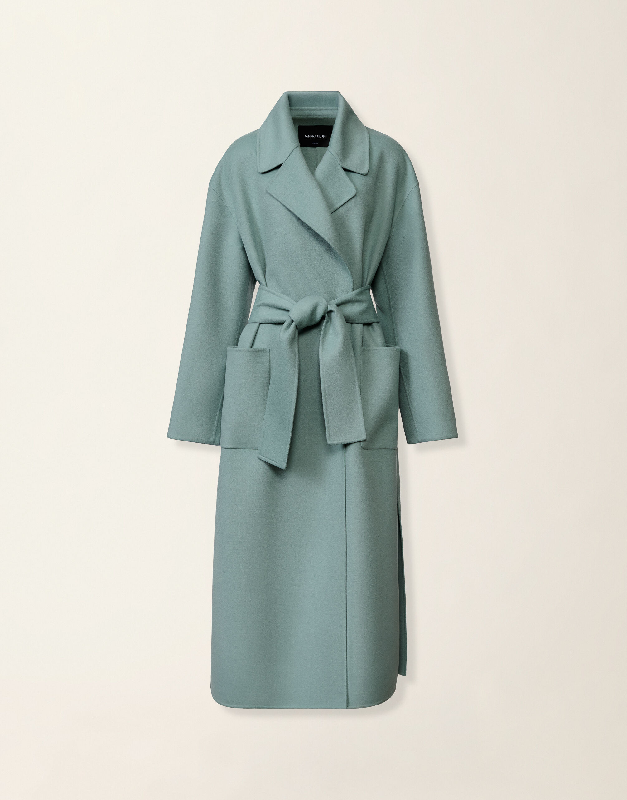 Fabiana Filippi Manteau en double de laine, vert Vert CTD216F195M2610000