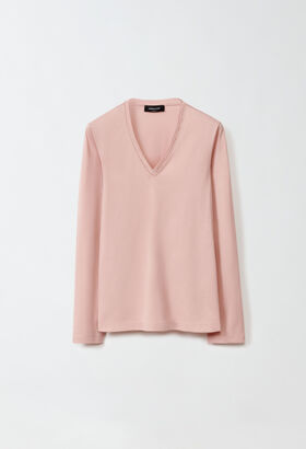 Fabiana Filippi Jersey T-shirt, medium pink PINK JED224F278SK000000