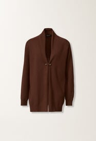 Fabiana Filippi Platinum cardigan, ebony BROWN MAD215F059L5170000