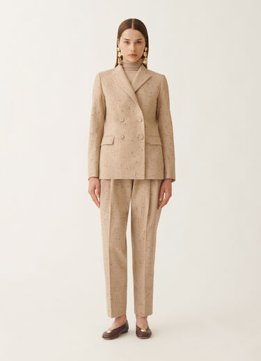 Fabiana Filippi Double-breasted jacket in buttoned tailoring, maple BEIGE GCD215F207D8920000