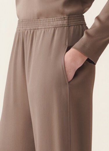 Wide-leg enver satin trousers, falcon Fabiana Filippi Wide-leg enver satin trousers, falcon Falcon PAD216F291D9820000