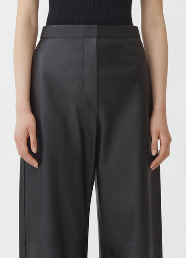 Fabiana Filippi Nappa leather trousers, black BLACK PLD264F274I9090000