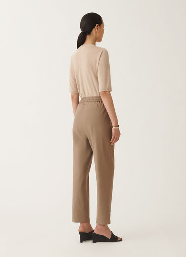 Fabiana Filippi Hose aus Stretch-Leinen-Viskose, taupe TAUPE PADC02F410H5490000