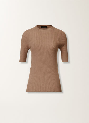 Fabiana Filippi Pullover in Platin, Rinde Braun MAD215F022D2300000