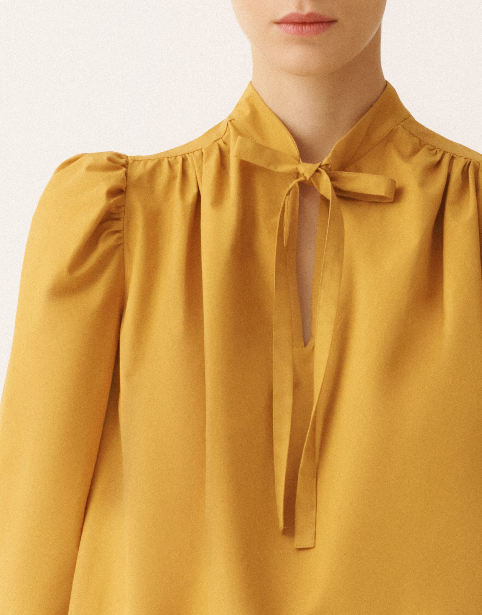 Top de popelina, mostaza Fabiana Filippi Top de popelina, mostaza MOSTAZA TPD276F740M1270000