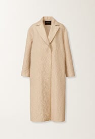 Fabiana Filippi Embossed jacquard coat, cord Beige CTD225F715D9270000
