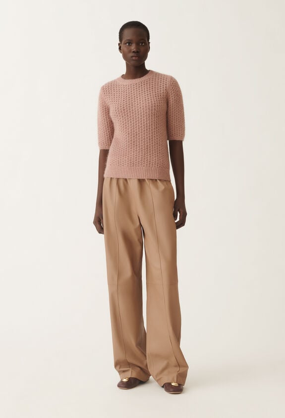 Fabiana Filippi Platinum mohair sweater, smoke pink PINK MAD215F074L5510000