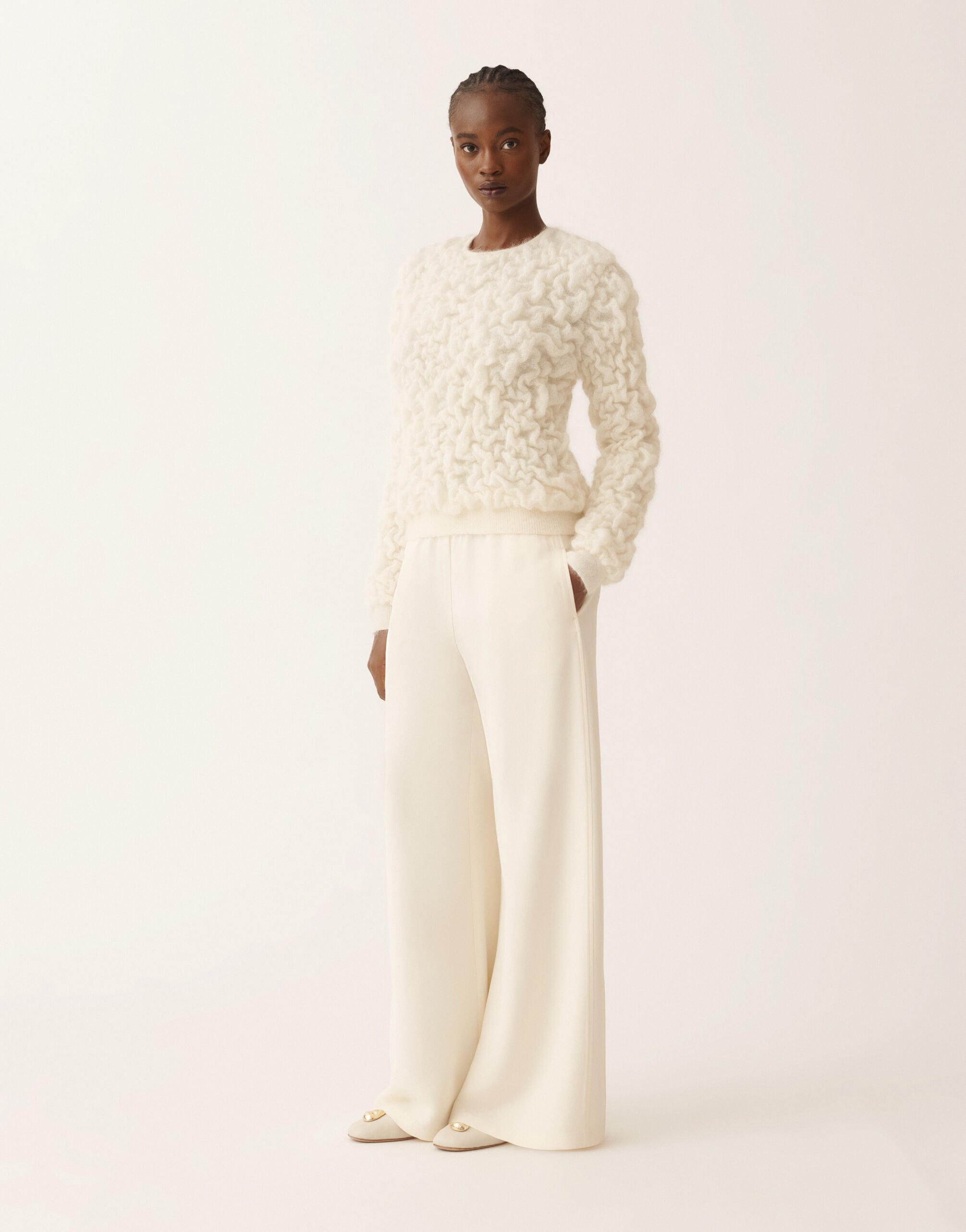 Fabiana Filippi Mohair sweater, butter White MAD225F502D5040000