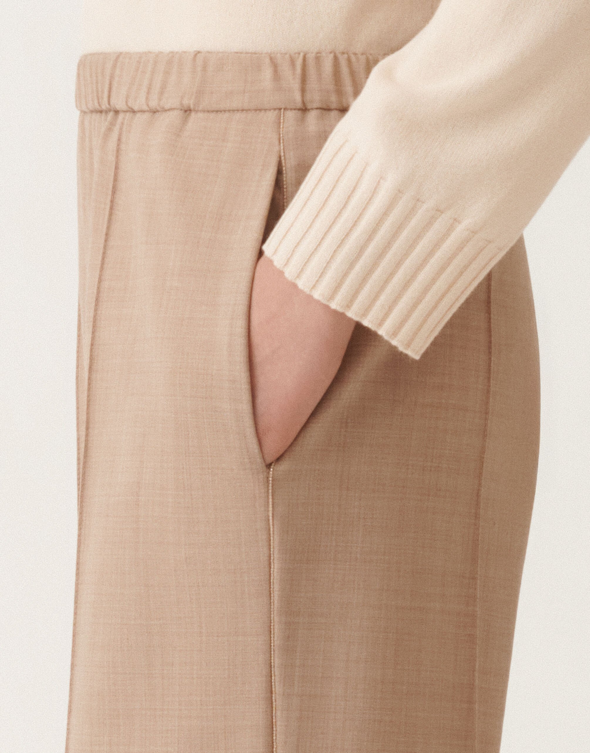 Fabiana Filippi Gubbio cool wool trousers, maple BEIGE PAD215F322L5230000