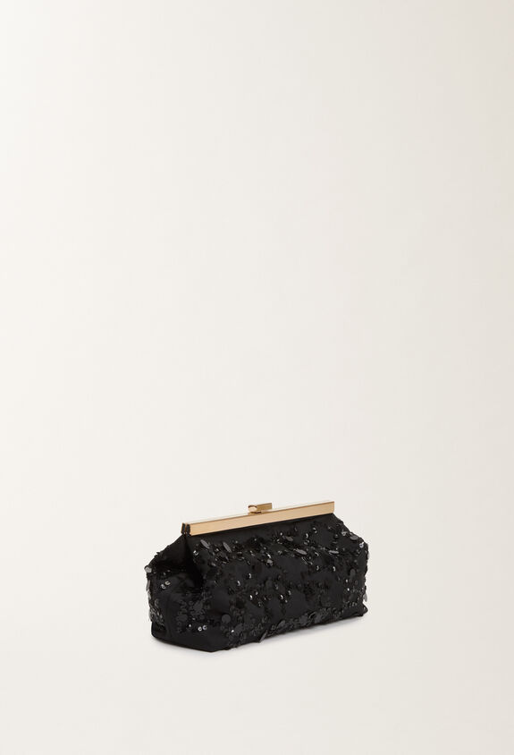 Fabiana Filippi Clutch with sequin embroidery BLACK BGD265A849L2560000