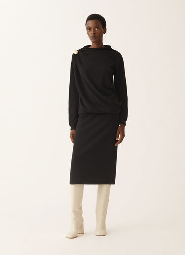 Fabiana Filippi Dress in Platinum, black Black ABD225F618N1280000