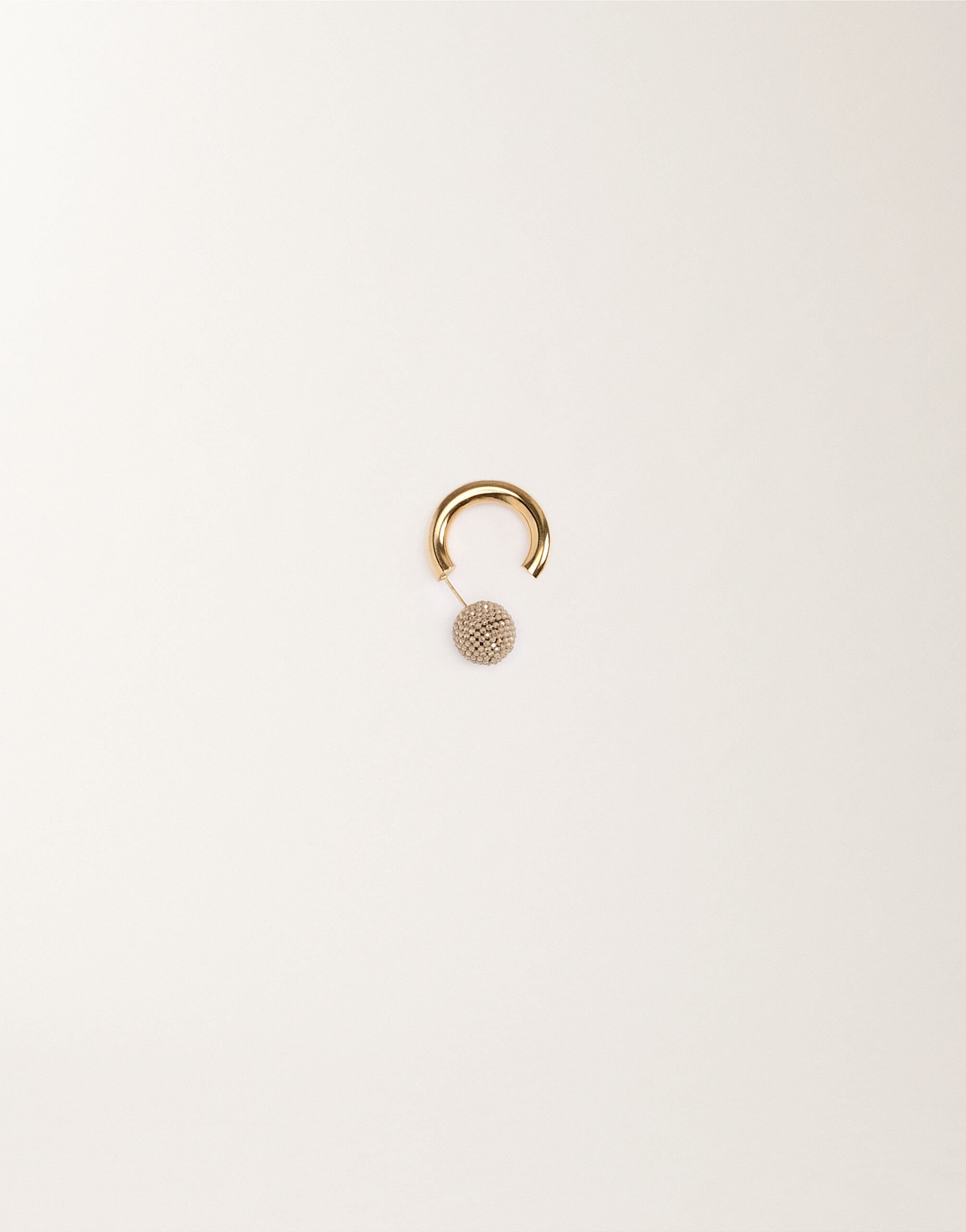 Fabiana Filippi Diamond wire circle earrings, camel GOLD BXD215A846L8440000