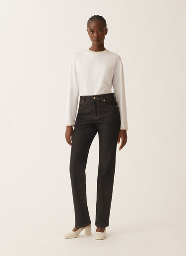 Fabiana Filippi Denim trousers, anthracite Grey PAD225F344L6340000