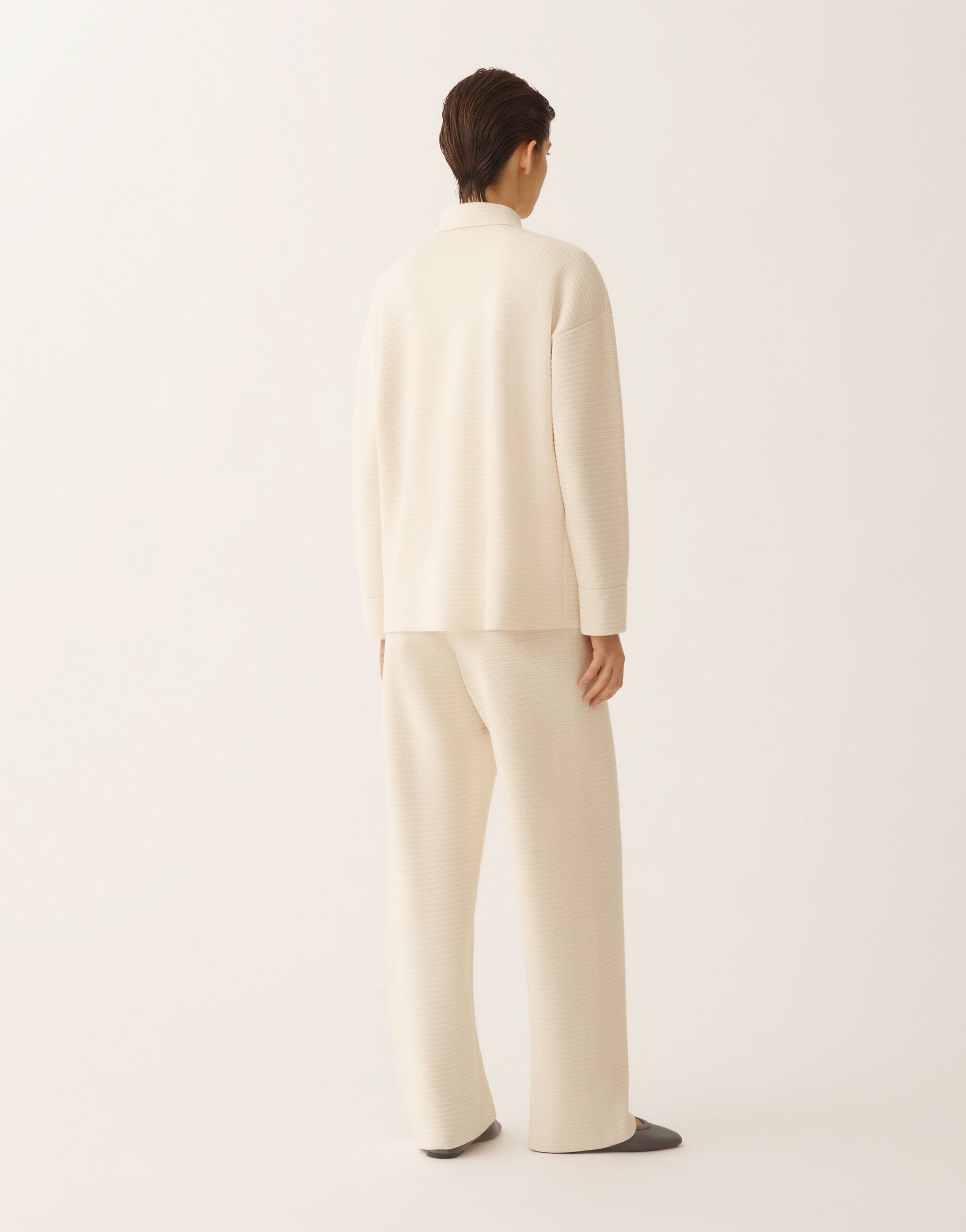 Fabiana Filippi Hemd aus Wolle und Baumwolle, Butterfarbe Butter MAD266F043L7670000