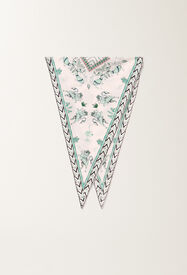 Fabiana Filippi Rautentuch aus Seiden-Twill mit Print Picta, wassergrün GRÜN SAD275A016L4050000