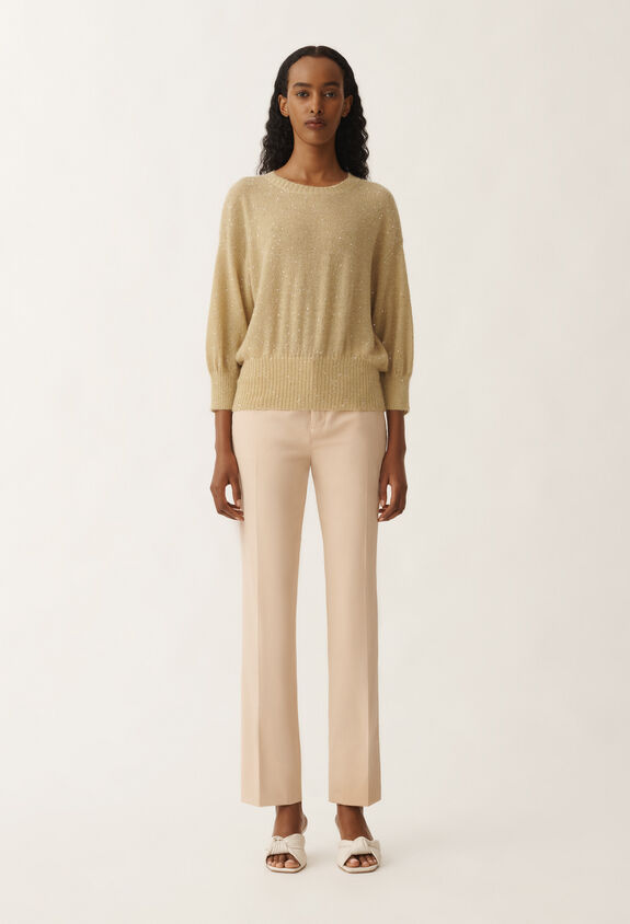 Fabiana Filippi Mohair sweater, gold YELLOW MAD265F040D8170000