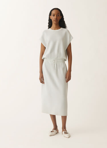 Fabiana Filippi Cotton dress with lurex, aqua green AQUAGREEN ABD275F625L2330000