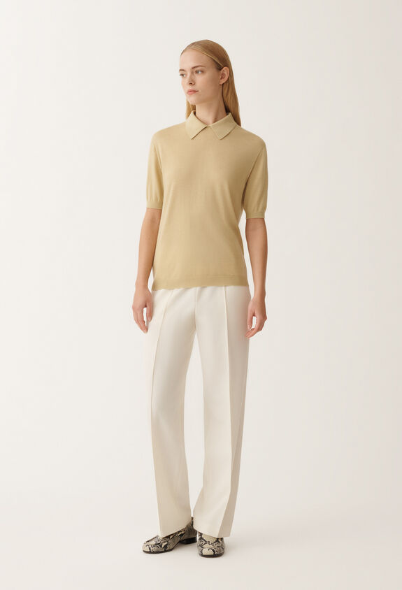 Fabiana Filippi Pullover aus Kaschmir und Seide, gold GELB MAD265F004N9070000