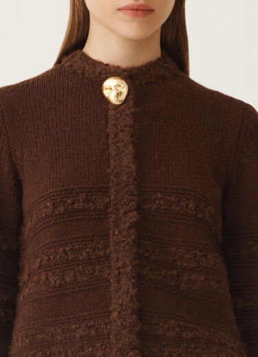 Fabiana Filippi Camel cardigan, ebony BROWN MAD215F126L5010000