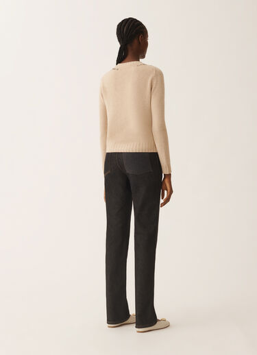 Fabiana Filippi Platinpullover mit Stickerei, Kordel Beige MAD225F584L6590000