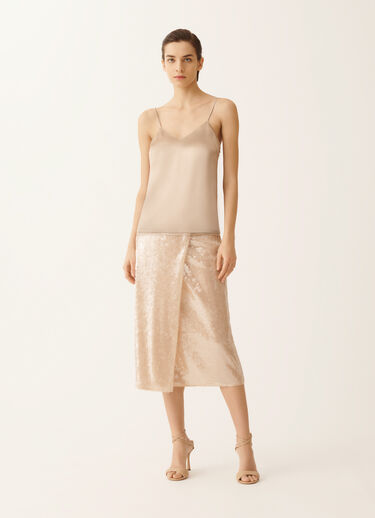 Fabiana Filippi Satin lingerie top, maple MAPLE TPD266F281L9090000