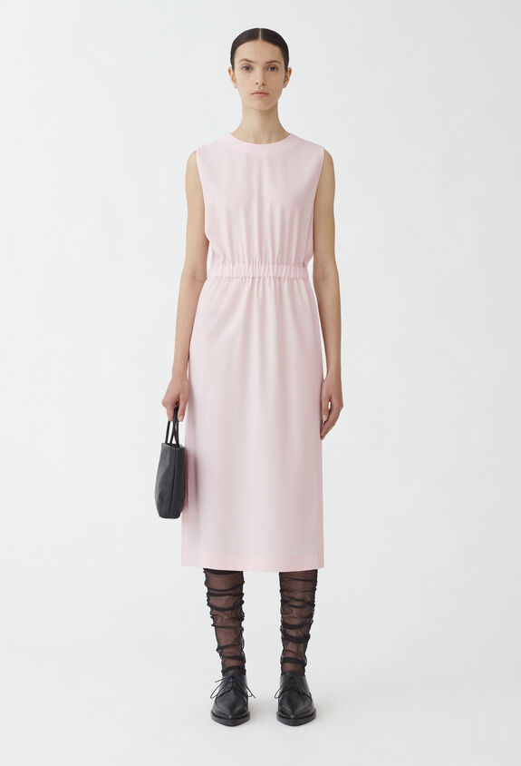 Fabiana Filippi Kleid aus Cool Wool, Pfingstrosen-Farbe Pfingstrosen-Farbe ABD264F125I9370000