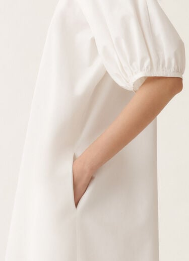 Fabiana Filippi Poplin midi dress, optical white WHITE ABD275F750L3060000