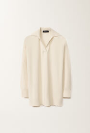 Fabiana Filippi Wool and cotton sweater, vanilla WHITE MAD265F041L1620000