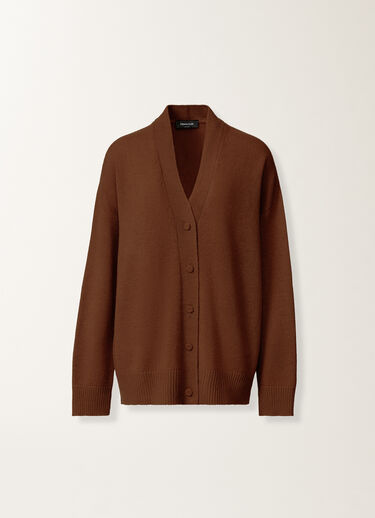 Fabiana Filippi Cardigan aus Kaschmir, Mahagoni Braun MAD215F014N9000000