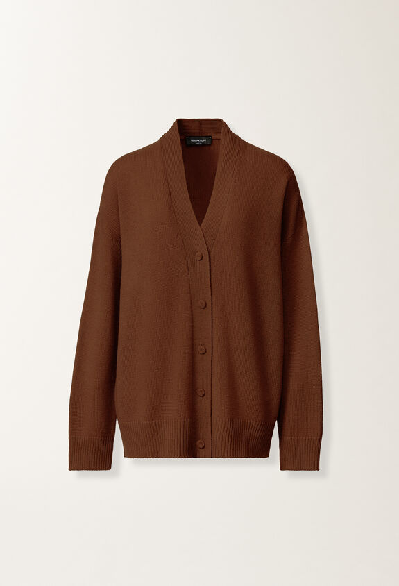 Fabiana Filippi Cashmere and silk sweater, mahogany BROWN MAD215F014N9000000