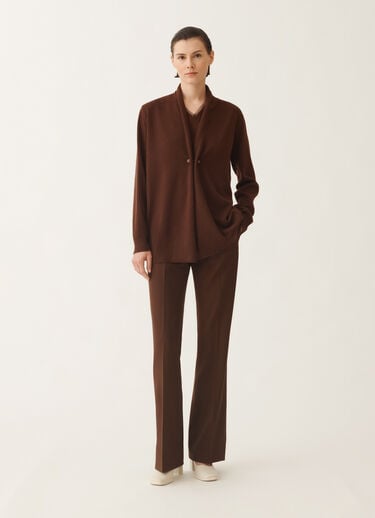 Fabiana Filippi Cardigan aus Platinum, ebenholzbraun Braun MAD215F059L5170000