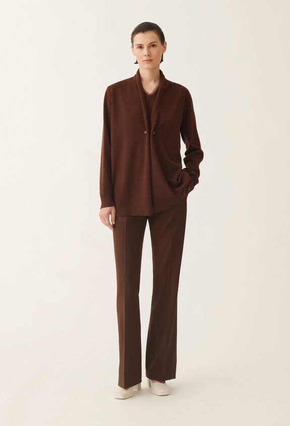 Fabiana Filippi Platinum cardigan, ebony BROWN MAD215F059L5170000