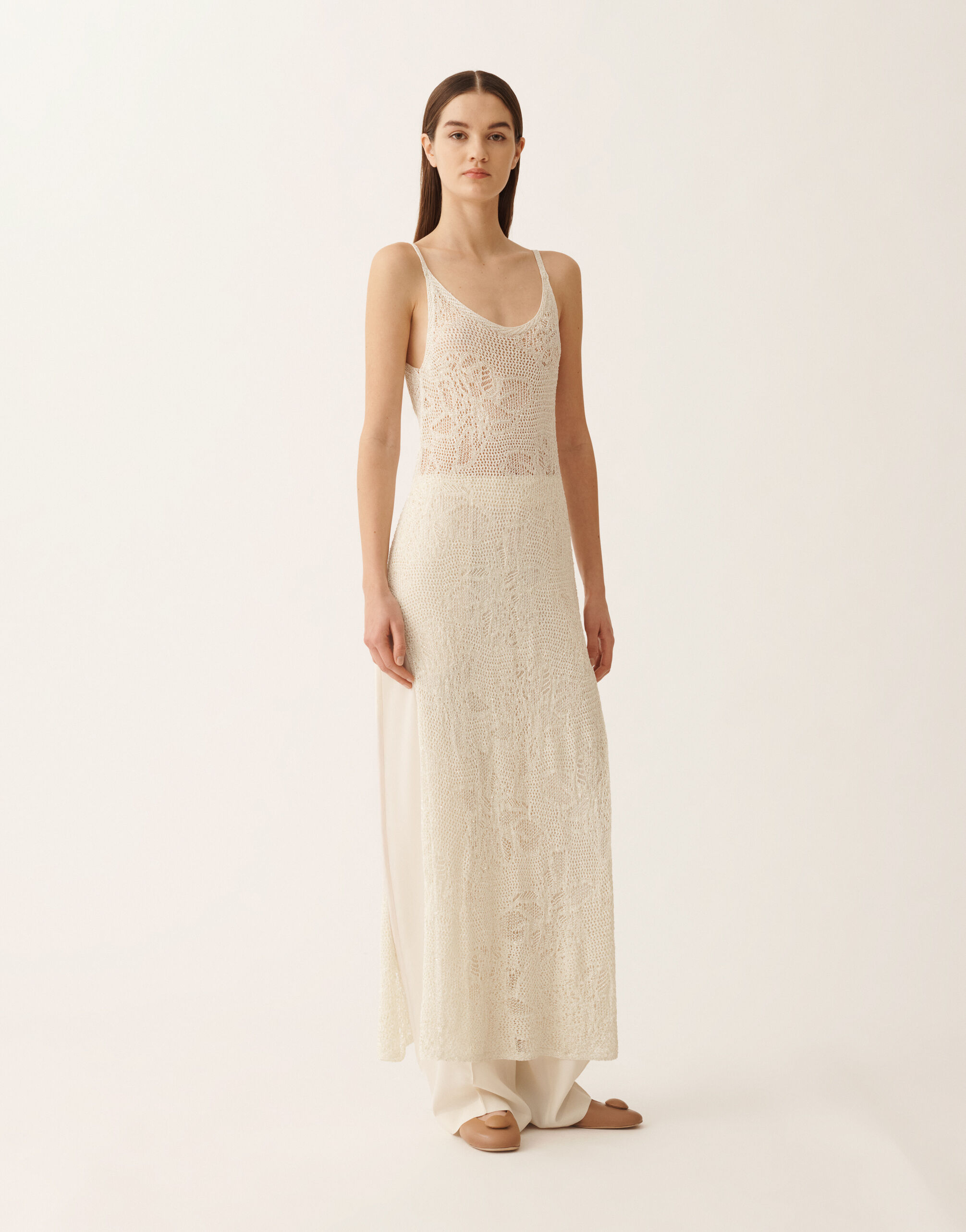 Top lingerie in micro sequins, mastic for Women | Fabiana Filippi®