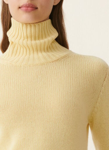 Cashmere turtleneck sweater, vanilla yellow Fabiana Filippi Cashmere turtleneck sweater, vanilla yellow Vanilla yellow MAD226F460N9000000