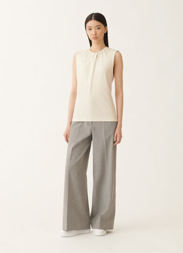 Tanktop aus Jersey, buttergelb Fabiana Filippi Tanktop aus Jersey, buttergelb Weiß JED215F377L5420000