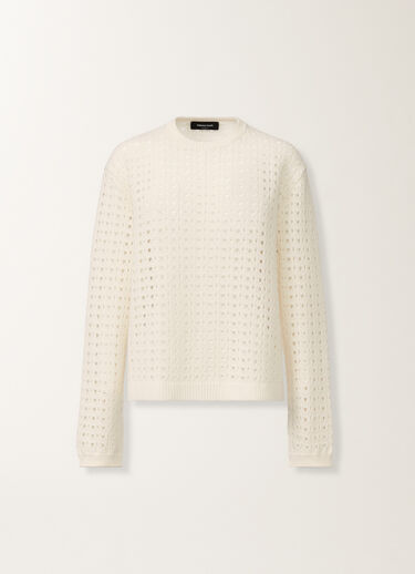 Fabiana Filippi Maglia in Platinum, rafia BIANCO MAD215F039L5050000