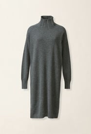 Fabiana Filippi Platinum turtleneck dress, charcoal Charcoal ABD216F121M2810000