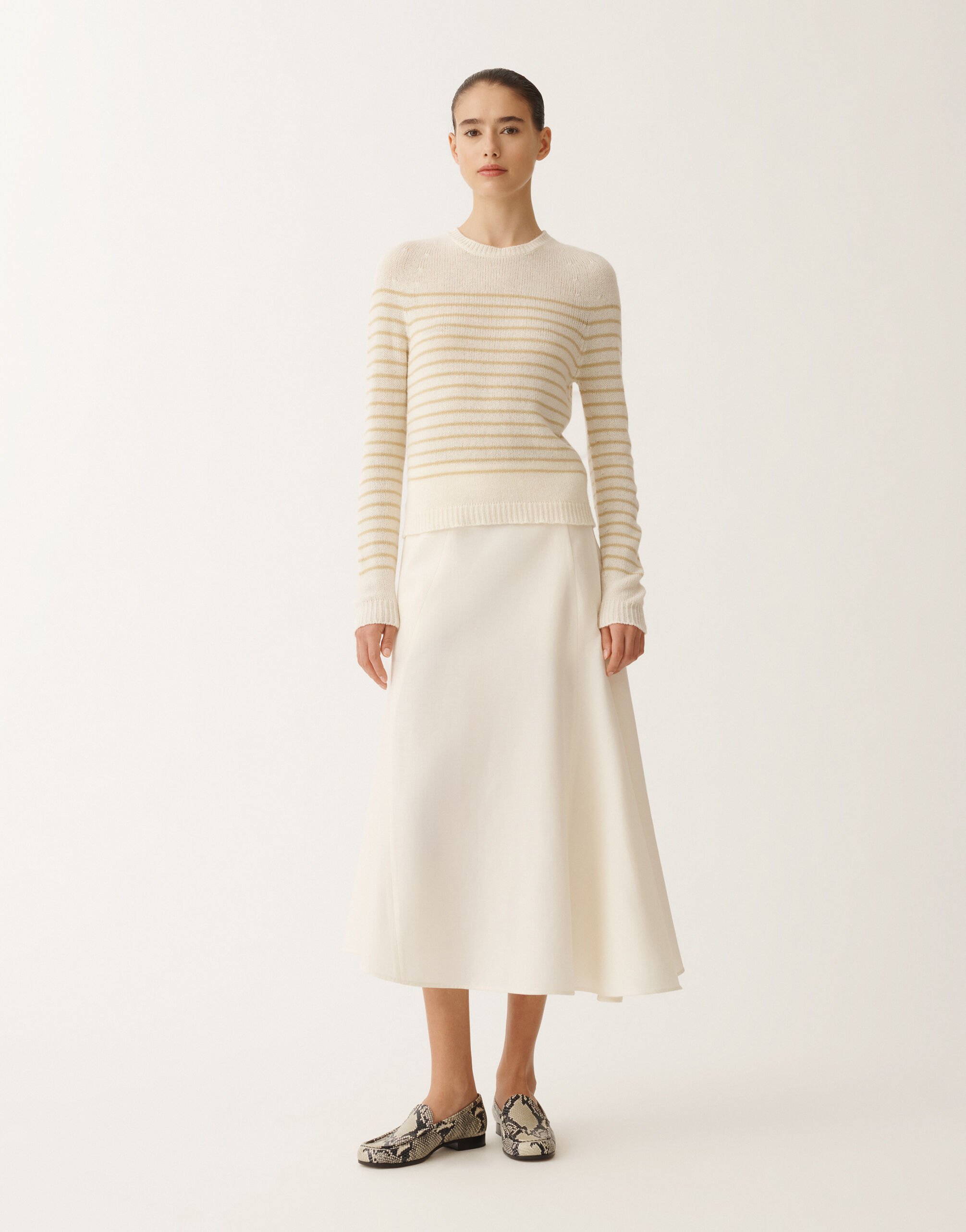 Fabiana Filippi Brushed cashmere pullover, gold YELLOW MAD265F031L2200000