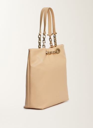 Fabiana Filippi Nappa leather eyelet shopper, rope BEIGE BGD215A900L8020000