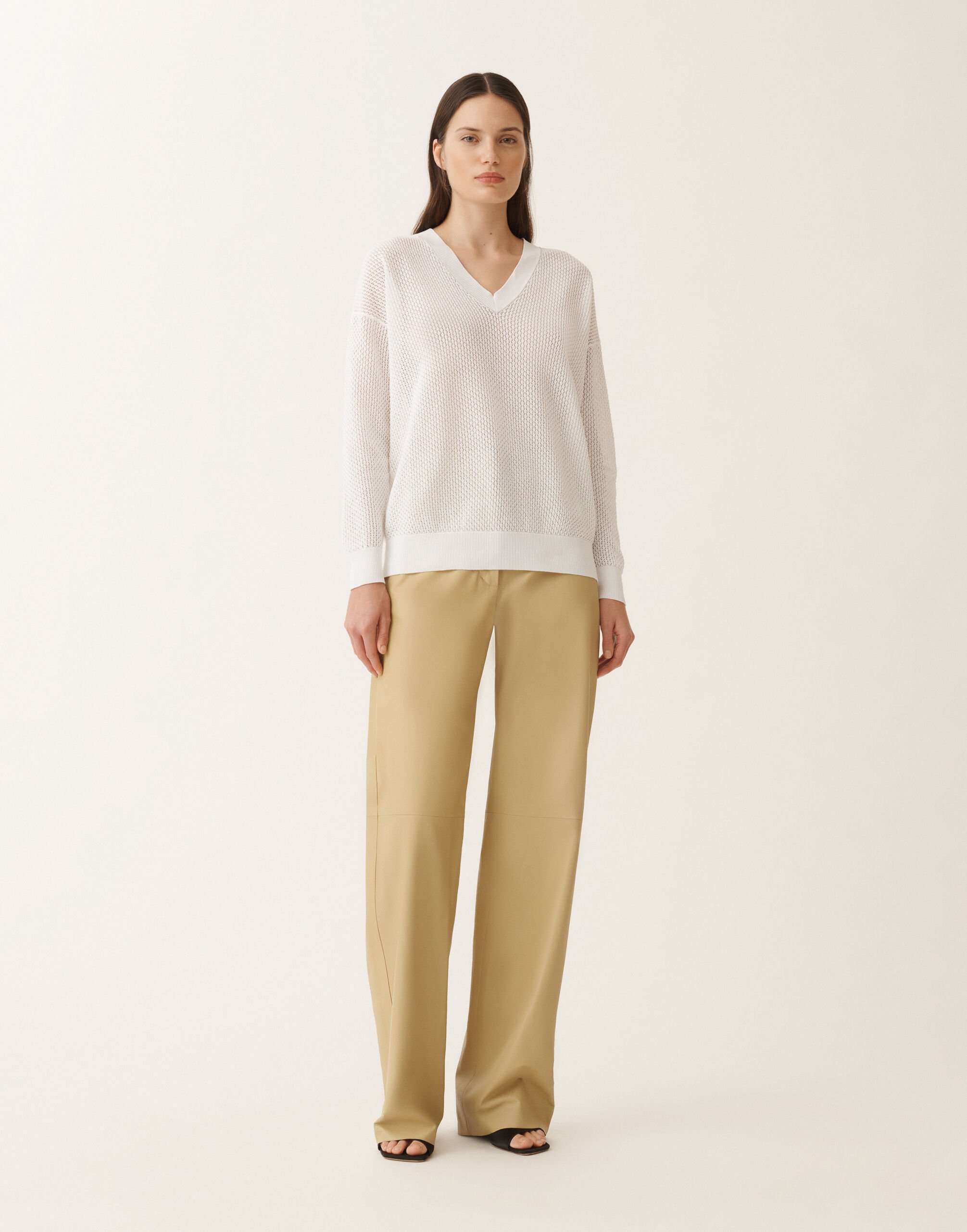 Fabiana Filippi Pullover aus Bio-Baumwolle, optisch weiß WEISS MAD275F546L3340000