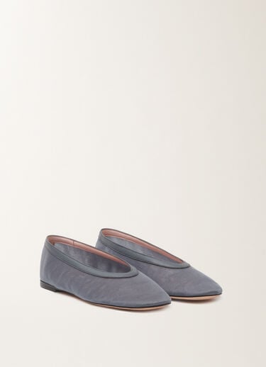 Ballerina flat in mesh, gray Fabiana Filippi Ballerina flat in mesh, gray Gray ASD266A850M0190000