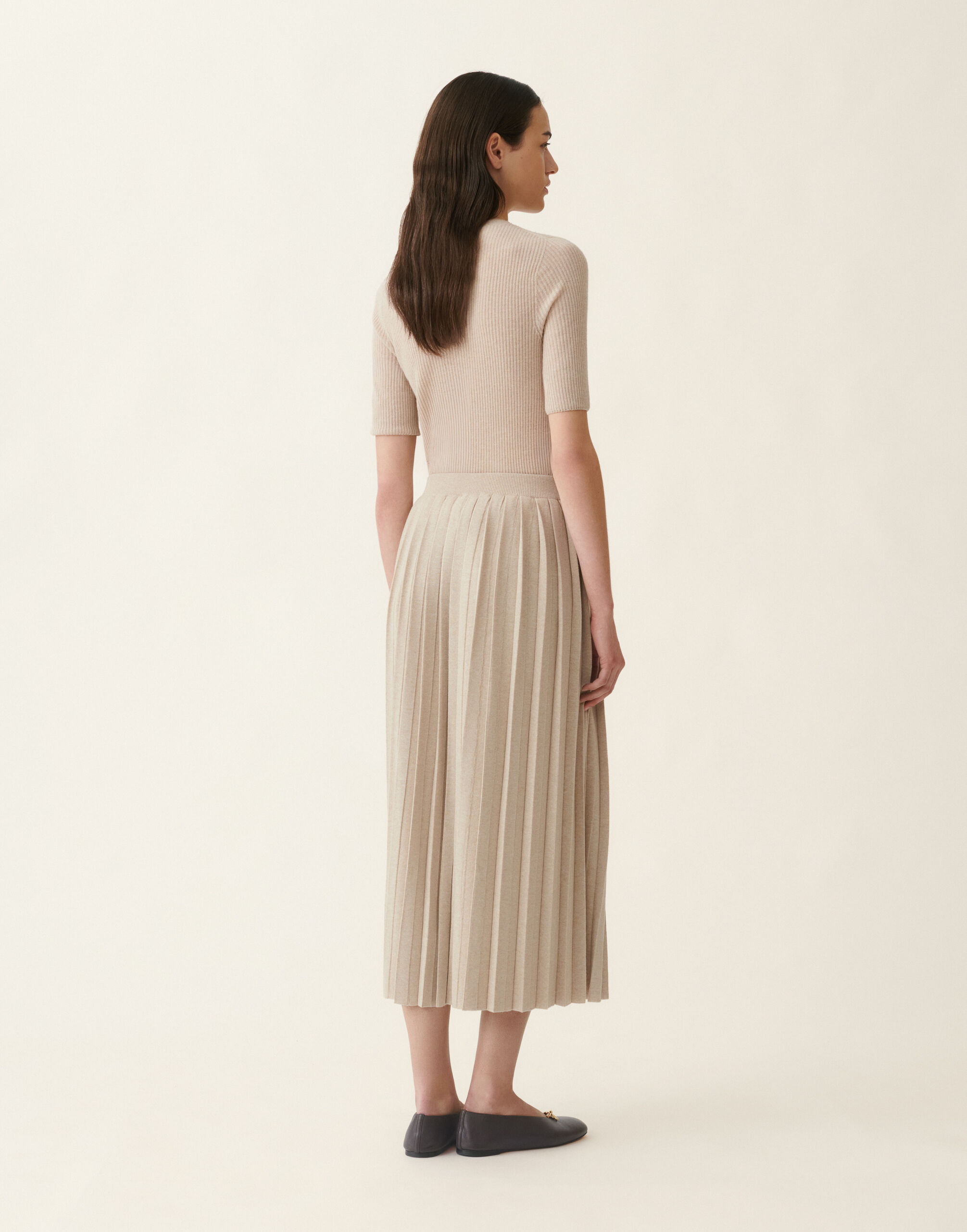 Fabiana Filippi Jupe midi en Platinum, cachà Cachà GND216F339D2300000