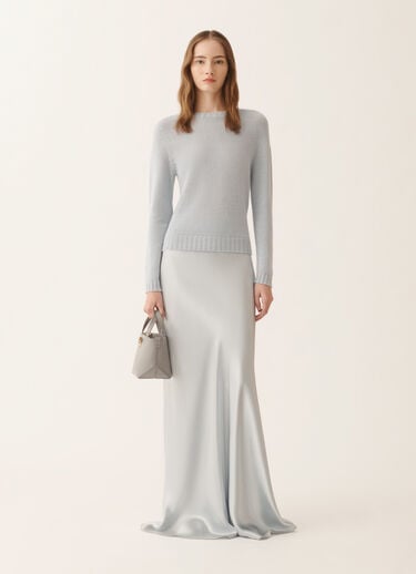 Fabiana Filippi Platinum sweater with lurex, aqua Blue MAD266F031L8970000