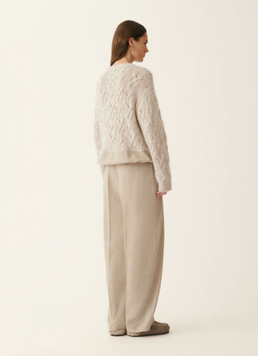 Platinum, mohair and sequin sweater, cachà Fabiana Filippi Platinum, mohair and sequin sweater, cachà Cachà MAD226F080M4370000