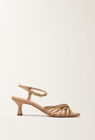 Fabiana Filippi Nappa leather sandal with heel, maple ACER ASD276A869M0120000