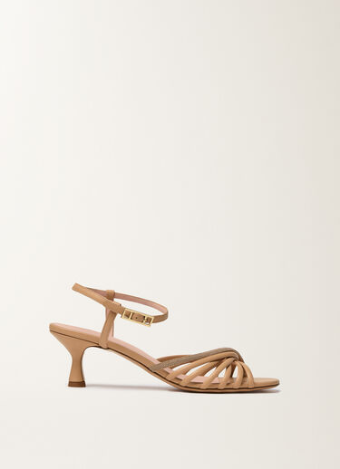 Fabiana Filippi Nappa leather sandal with heel, maple ACER ASD276A869M0120000