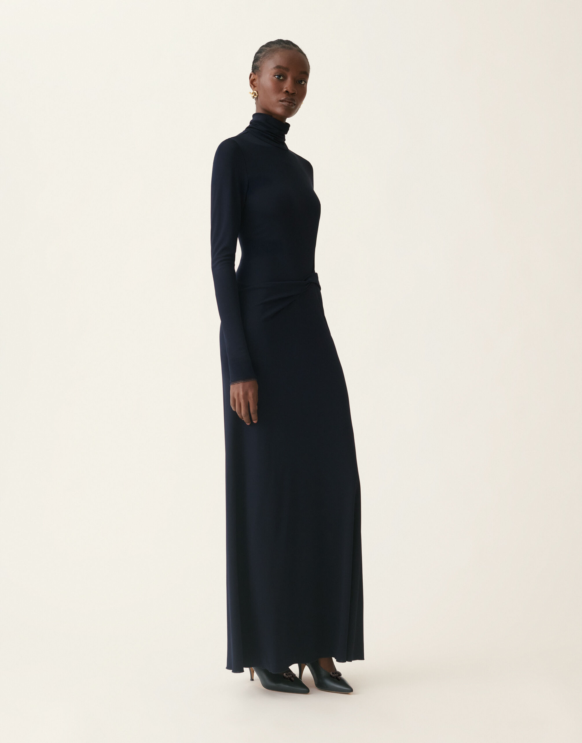 Fabiana Filippi Robe longue en jersey, bleu nuit Bleu nuit ABD216F137M2860000